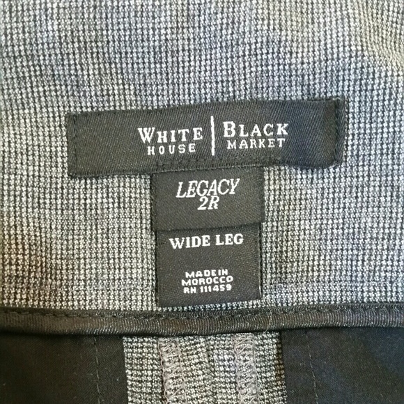 **SALE** WHBM gray wide legged legacy trousers 2r - Picture 4 of 4